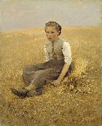 Hugo Salmson The Little Gleaner oil painting